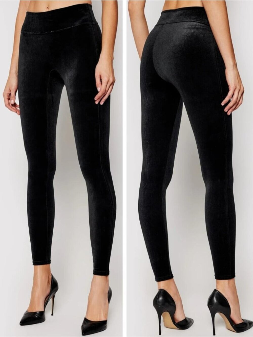 NWT SPANX Velvet Shaping Leggings Size XS Black